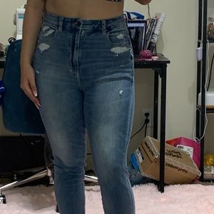 american eagle super hi rise curvy jeggings